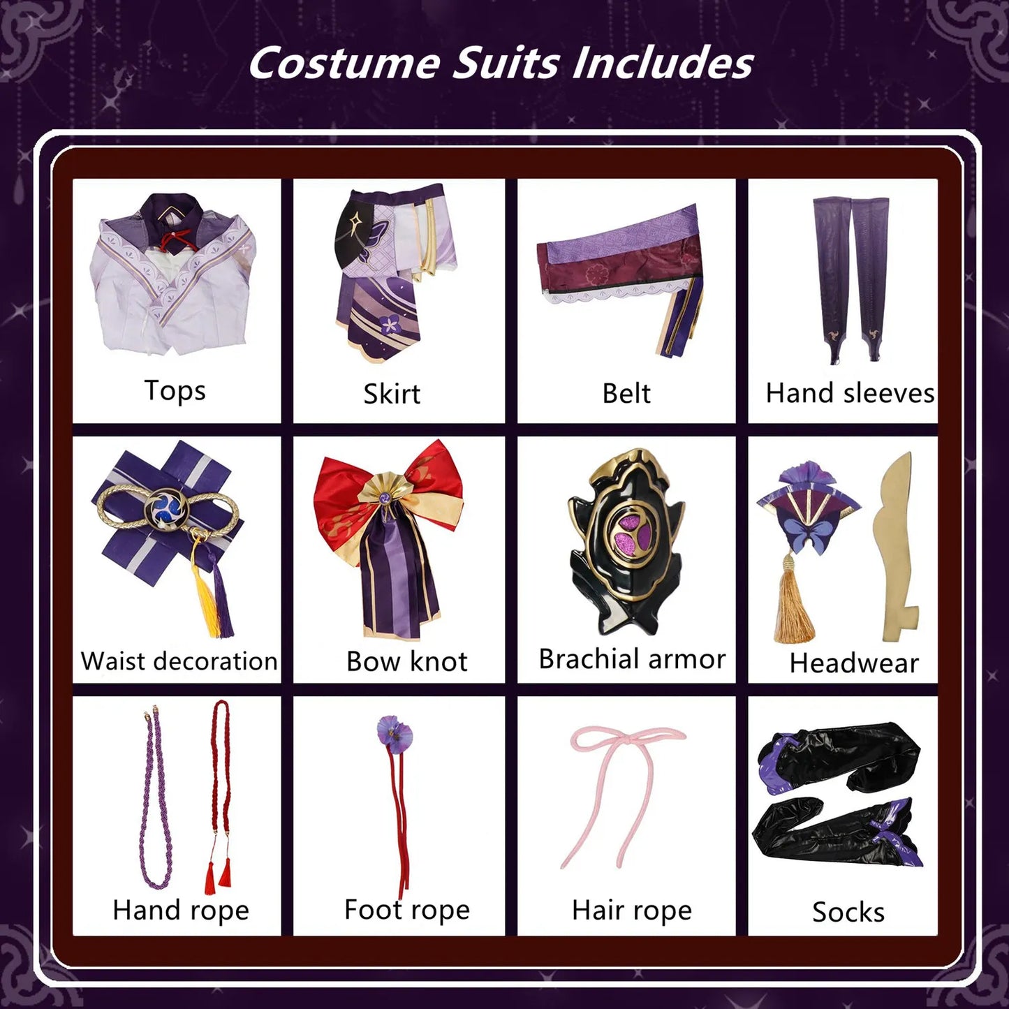 Game GenshinImpact 3D Raiden Shogun Beelzebul Cosplay Costume Outfit Halloween Carnival Anime Comic Role Play Uniform