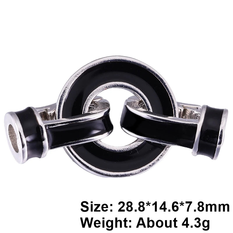 Juya Handmade Decorative Flower Connector Fastener Lock Hooks Clasps Accessories For DIY Women Fashion Needlework Jewelry Making