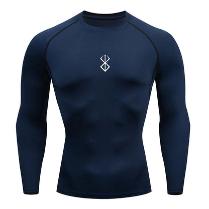 2026 Level 4 New Anime Boys' Compression Shirt Fitness Sports Running Tight Sports T-shirt Sports Training Quick drying Top