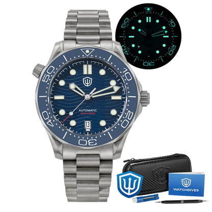 Watchdives WD007 V4 007 NTTD Mechanical Titanium Watch 42Mm Automatic PT5000 Sapphire 200M Waterproof Luxury Watches Man Gift