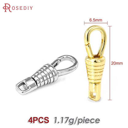 18K Gold Color Brass Rotatable Lobster Clasps Connect Clasps Jewelry Necklaces Bracelets Making Diy Findings Accessories