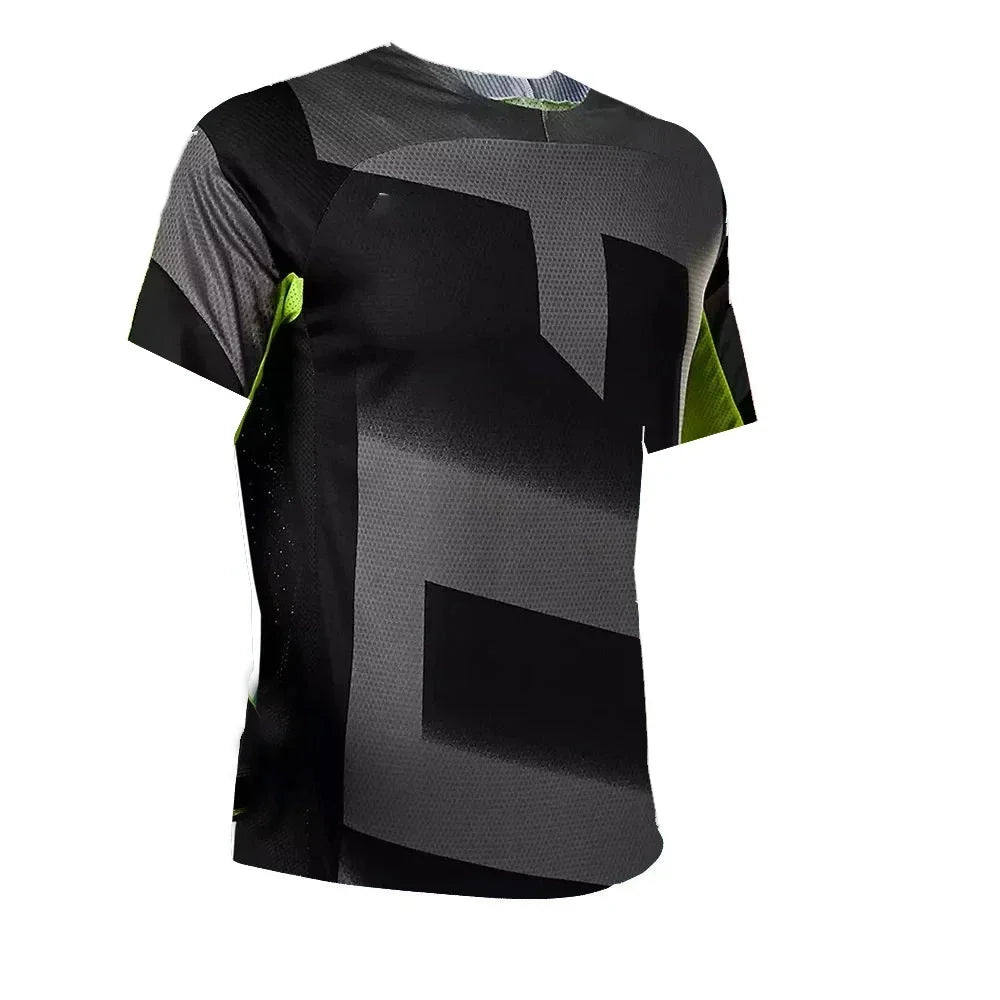 Enduro Cycling Jersey Short Sleeve DH Motocross Downhill Suit Bmx Mountain Bike Riding Jersey Camiseta Mtb Breathable Shirt