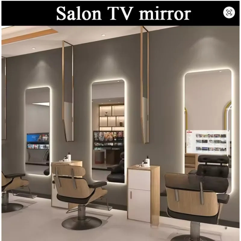 Customize smart mirror Wi-Fi Control With Weather Date Time Display Black Mirror TV Show LED Lighting Smart Wall-Mounted LED