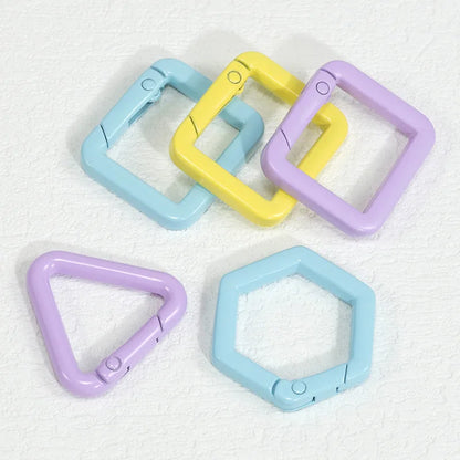 5pcs Cute Heart Cat Keychain Rings Carabiner Clip Key Chain Hooks for DIY Keys Buckle Bags Purses Replacement Lanyard DIY Crafts