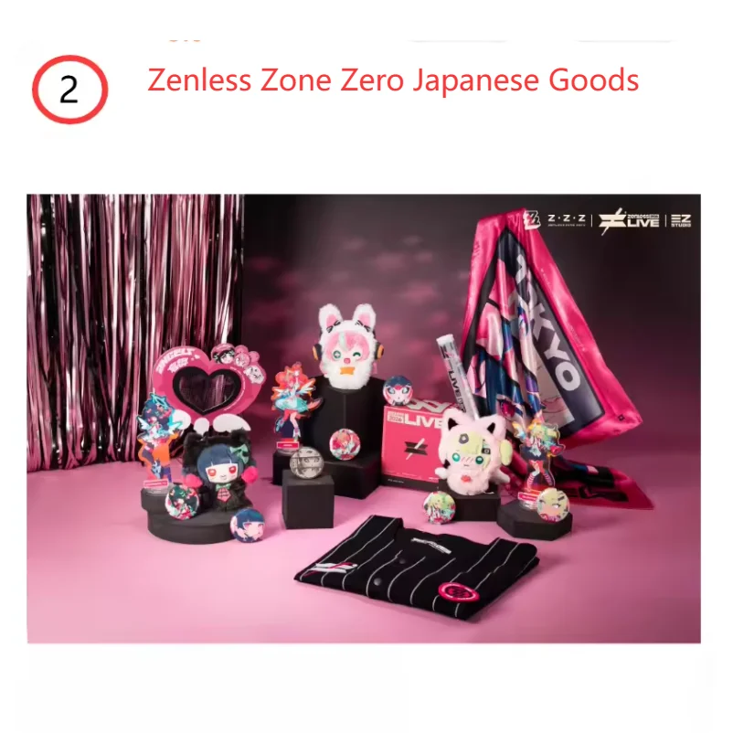 Zenless Zone Zero Japanese Goods 2026 Tokyo Performance Angels of Delusion Series Sunna Plush Maumet Keychain Acrylic Stand Card