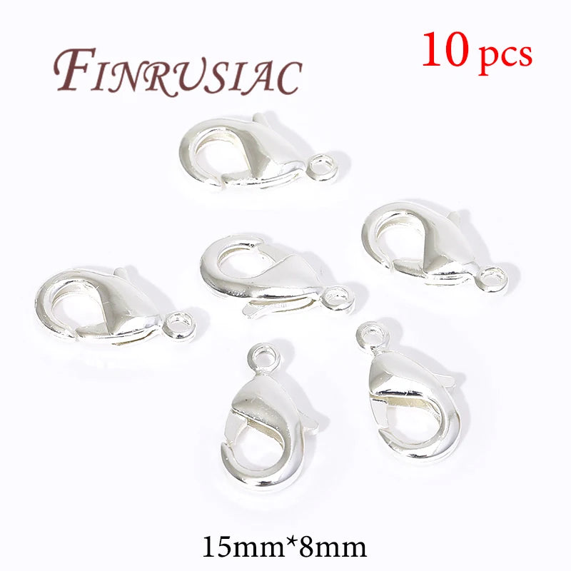 18K Gold Plated Lobster Clasps For Bracelets,Spring Clasps For Jewelry,DIY Jewelry Making Supplies,Connectors Clasp Accessories