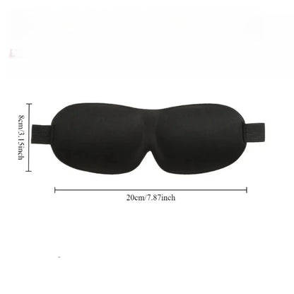 3D Sleep Mask Soft Memory Foam Eye Cover Blindfold Comfortable Sleeping Aid for Travel Light Blockout
