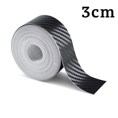 1m-10m Car Door Edge Guards Door Sill Protector Waterproof 3D Carbon Fiber Anti Collision Film Scratch Cover Strip Stickers Tape