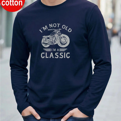 Men's Long Sleeve Casual Versatile T-Shirt Top