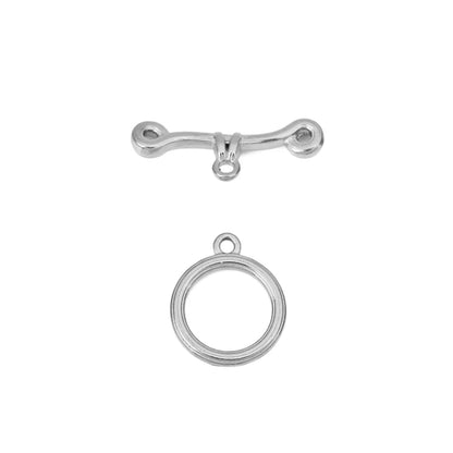 5sets PVD Never Fade Stainless Steel OT Clasps Toggle Bracelet Hooks End Necklace Connectors ForDiy Jewelry Making Accessories