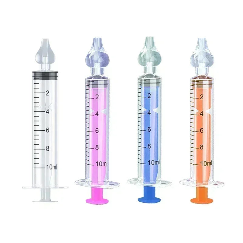 Rhinitis Nasal Irrigator Washing for Children Silicone Baby Nasal Aspirator Syringe Baby Nose Cleaner Kids Nasal Washer Reusable