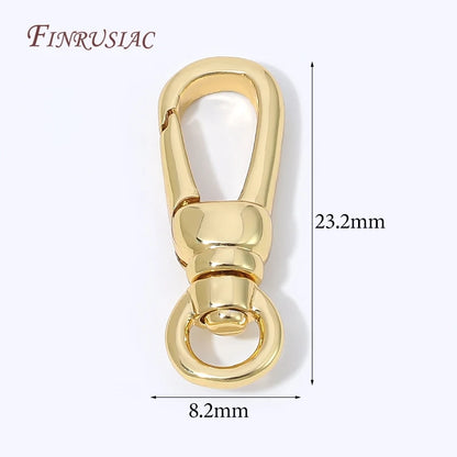 18K Gold Plated Mini Heart Spring Clasp,Lobster Clasp DIY Jewelry Making Findings Necklace Bracelet Connector Hook Accessories