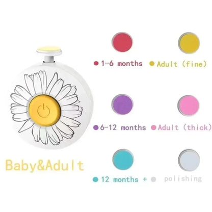 Electric Baby Nail Trimmer Kid Nail Polisher Tool Infant Manicure Scissors Baby Hygiene Kit Baby Nail Clipper Cutter For Newborn