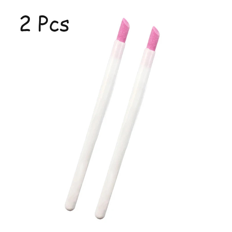 1/5PC Nails Art Quartz Grinding Pen Nail Cuticle scissors Dead Skin Remover UV Gel Polish Manicure Stick Files Accessories Tools