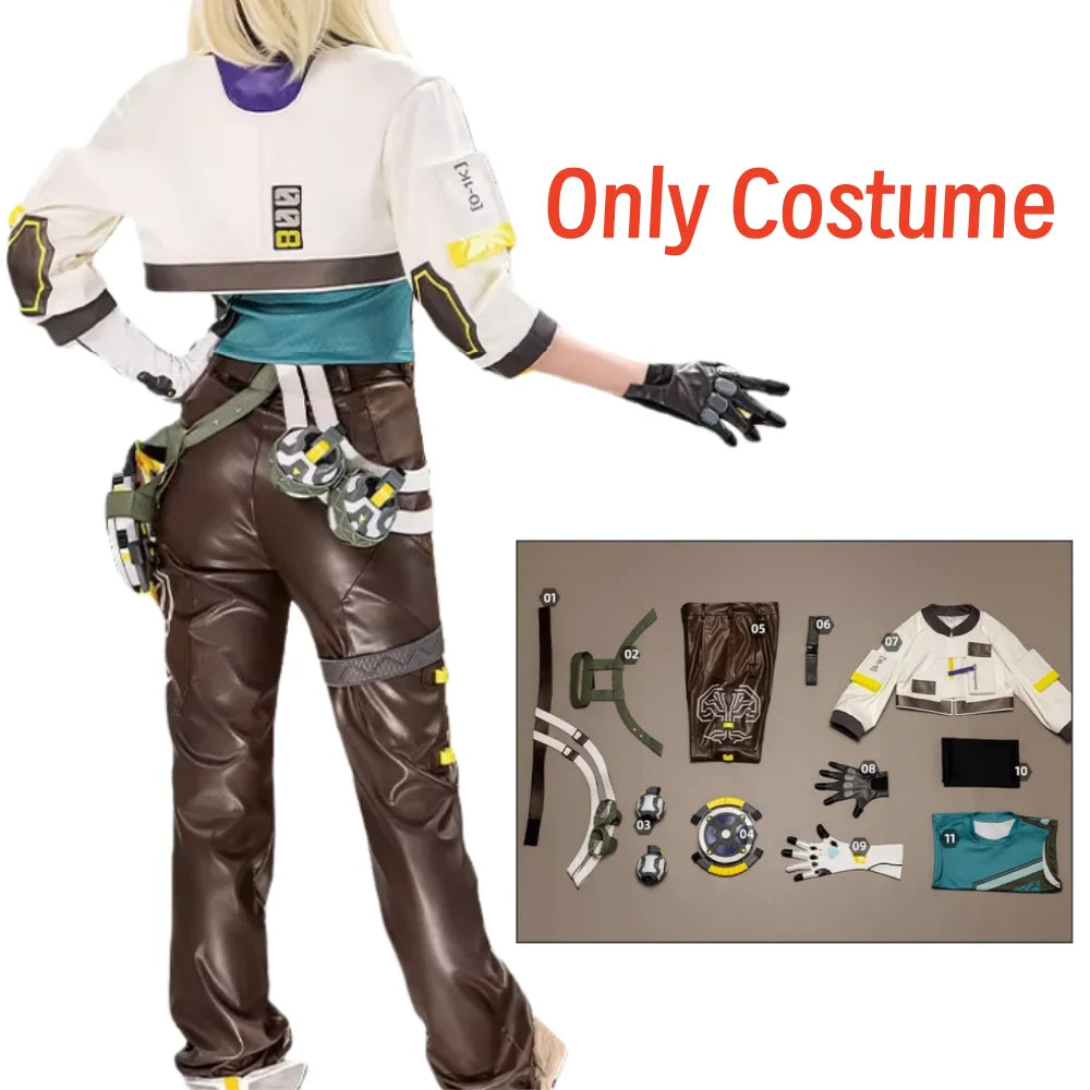 Deadlock Cosplay Costume Props VALORANT Deadlock Costumes Outfits Masquerade Women Costumes Halloween Carnival Party Clothes