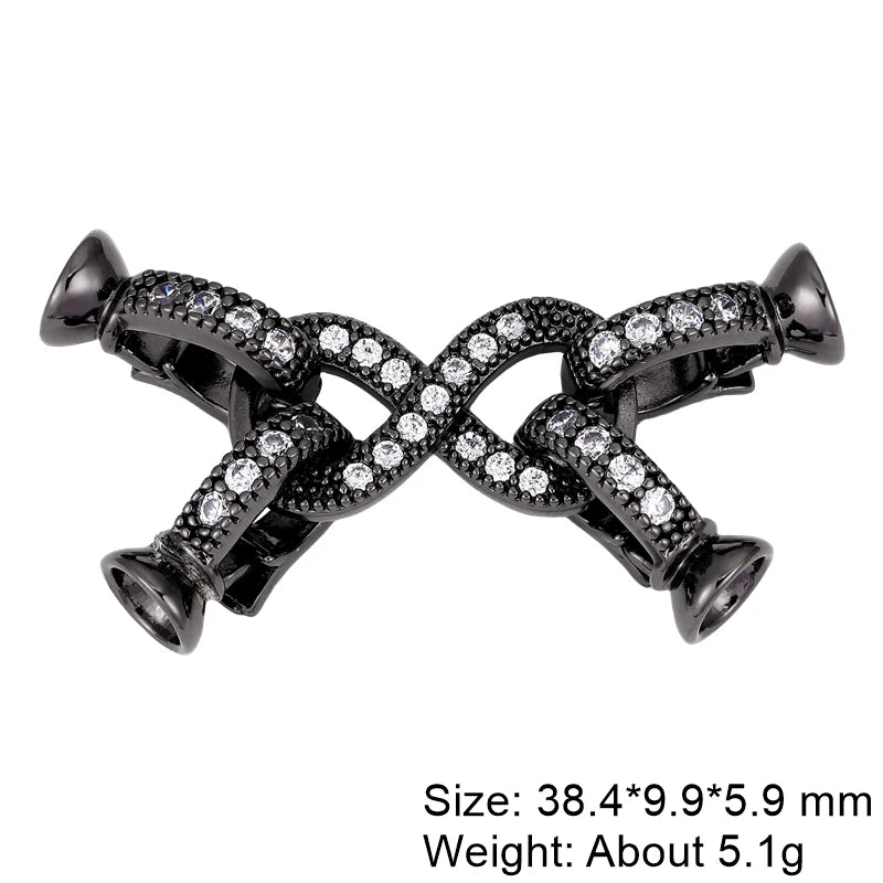 Juya Creative Copper Fasteners Connector Decoration Locks Clasps Accessories For DIY Needlework Beads Gems Pearls Jewlery Making