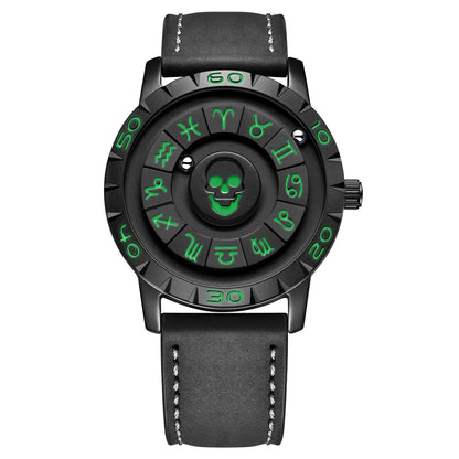 LIGE FOXBOX Fashion Man Magnetic Watch Unique Dial Business Stainless Casual Srolling Bead Waterproof Quartz Men's Watches Gifts
