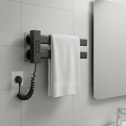 Smart Towel Heating Rack Quick Drying Electric Towel Warmer Bathroom Heater Timer Function Home Appliance IPX5 Waterproof
