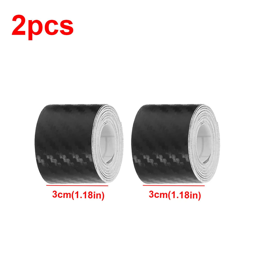 1m-10m Car Door Edge Guards Door Sill Protector Waterproof 3D Carbon Fiber Anti Collision Film Scratch Cover Strip Stickers Tape