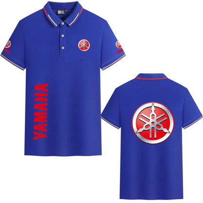 motorcycle Racing collared Yamaha POLO shirt cycling suit for men and women summer top short-sleeved T-shirt motogp fan clothing
