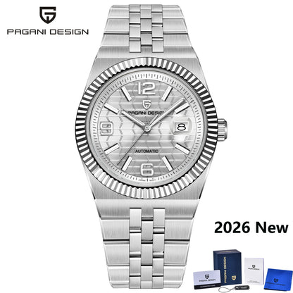 PAGANI DESIGN 2026 New Men's Watches Rose Gold Luxury Automatic Watch For Men MIYOTA 8215 Mechanical Wristwatch Sapphire crystal