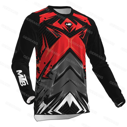 Fashion Sports Long-sleeve Top Outdoor Cycling Motorcycle Shirt Breathable Comfortable Trendy Print Casual Top