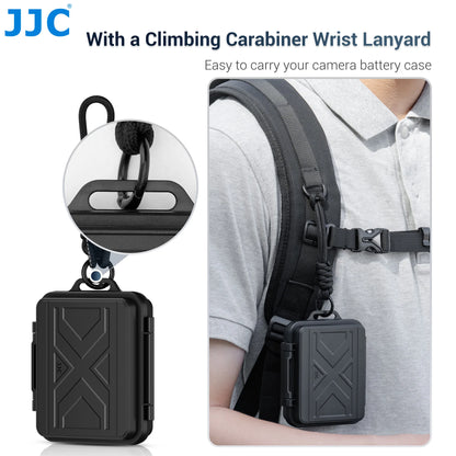 JJC JBC-K2CBS Memory Card & Battery Storage Case for 3 SD Card 4 CFe B Card 2 Batteries Fujifilm NP-W235 Nikon EN-EL15 Case Box