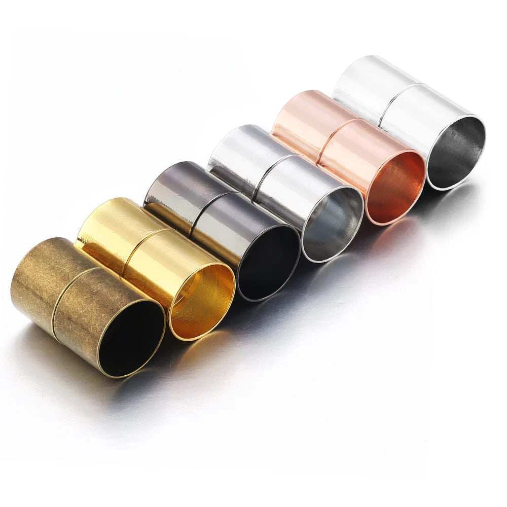 5sets Strong Magnetic Clasps 3/4/5/6/7/8/10/12/14/15mm Leather Cord End Clasp Buckle Connectors For DIY Jewelry Making Findings