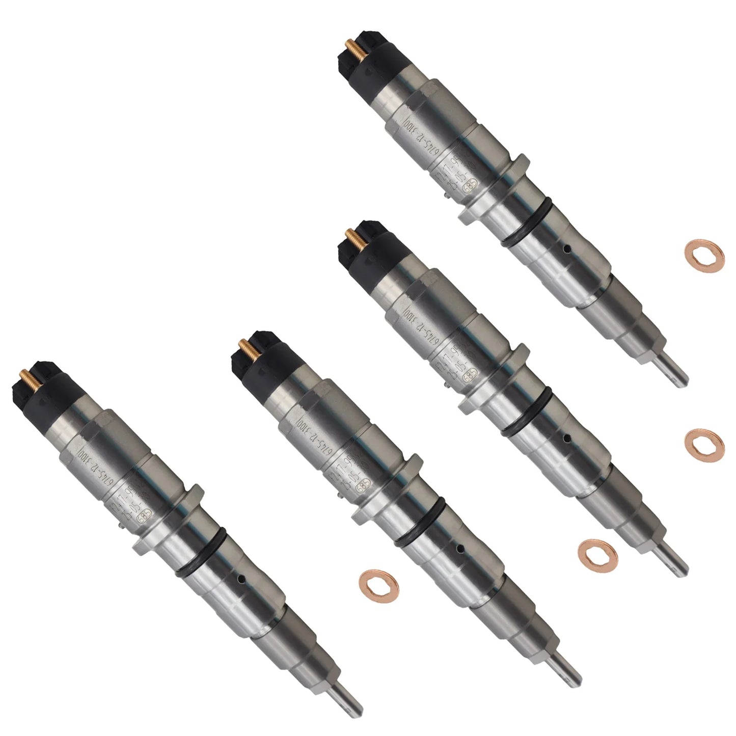 4PCS Fuel Injector For Komatsu Engine 6D114 SAA6D114E Excavator PC200-8 PC220-8 PC300-8-6745-12-3100