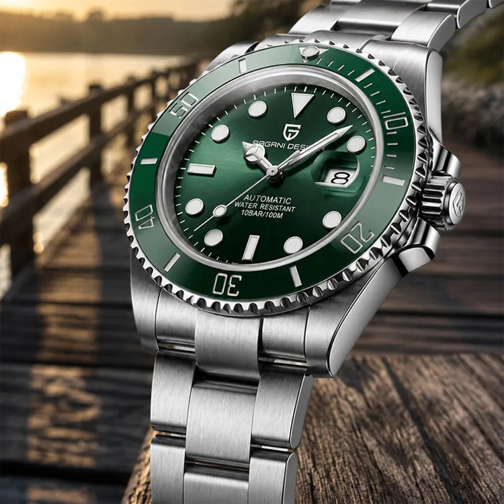 PAGANI DESIGN Diving Watch Mechanical Watch 316L Stainless Steel Luminous Waterproof Watch Top Luxury Automatic Watches Men Gift