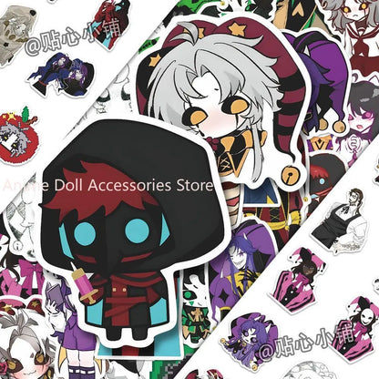 73PCS The Freak Circus Pierrot Anime Stickers Cartoon Graffiti Decals Helmet Skateboard Laptop Motorcycle Sticker Decor