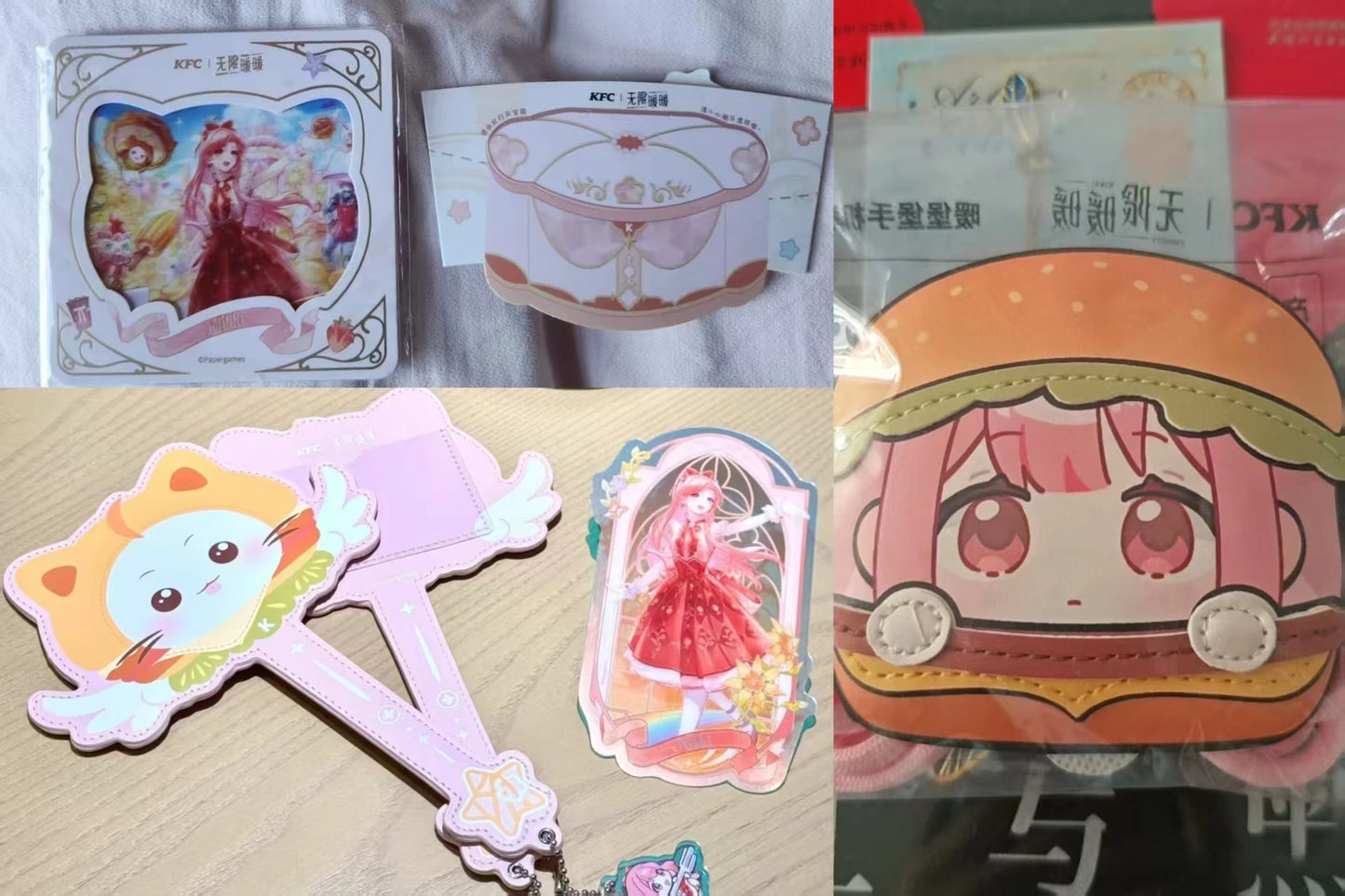 Official Infinity Nikki‌ X KFC Collab Cosplay Momo‌‌ Nikki Card Sleeve Transparent Card Ack Clip Photo Card Cup Cover in Stock