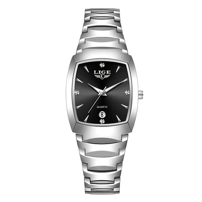 LIGE 2026 new Women's Watch Business Luxury Ladies clock Fashion quartz Simple Watch for Women Gift Women's wristwatch reloj+BOX