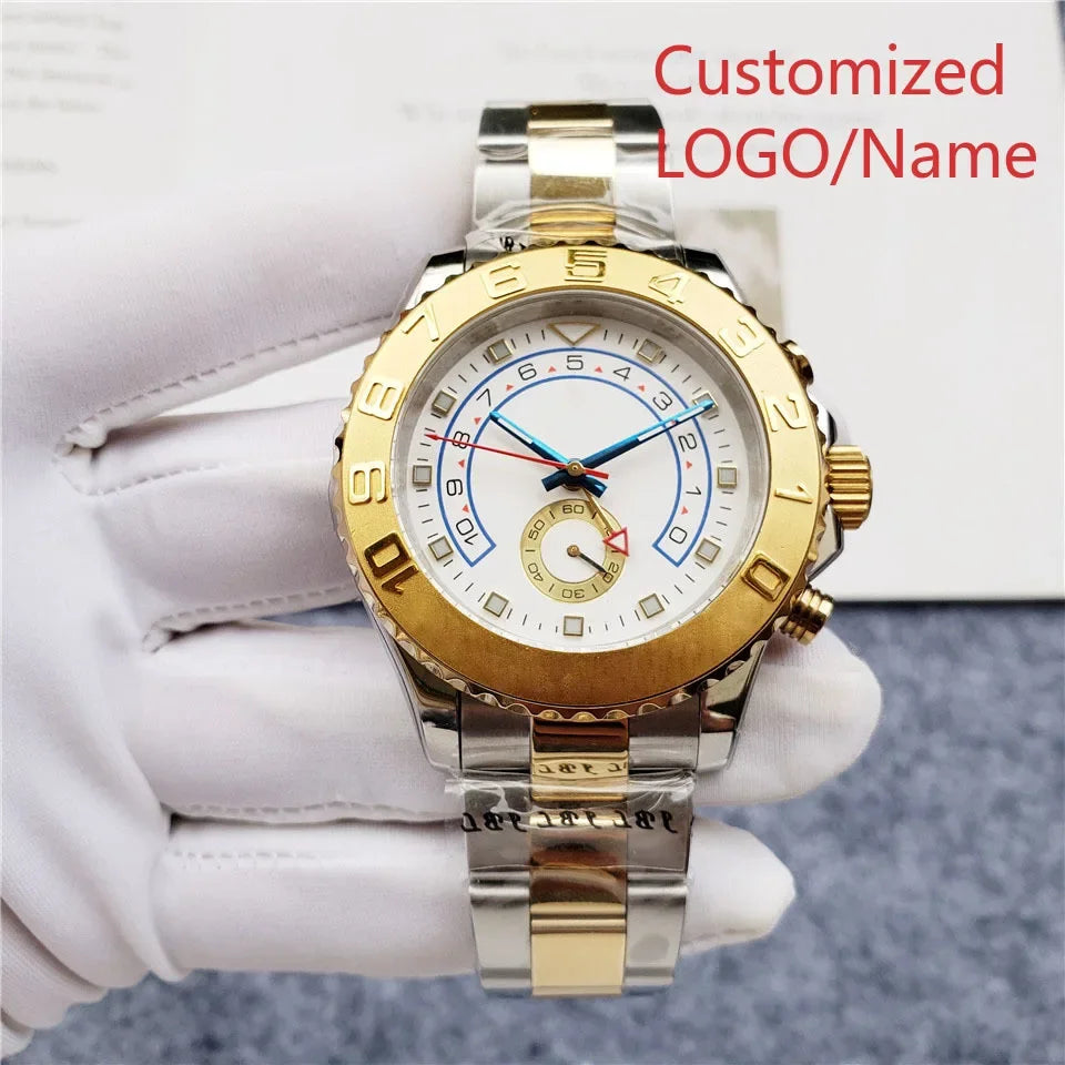 A88 Store 44mm Men's Luxury Wristwatch Master Automatic Mechanical Movement Sapphire Male Brand Clock Watches Customized