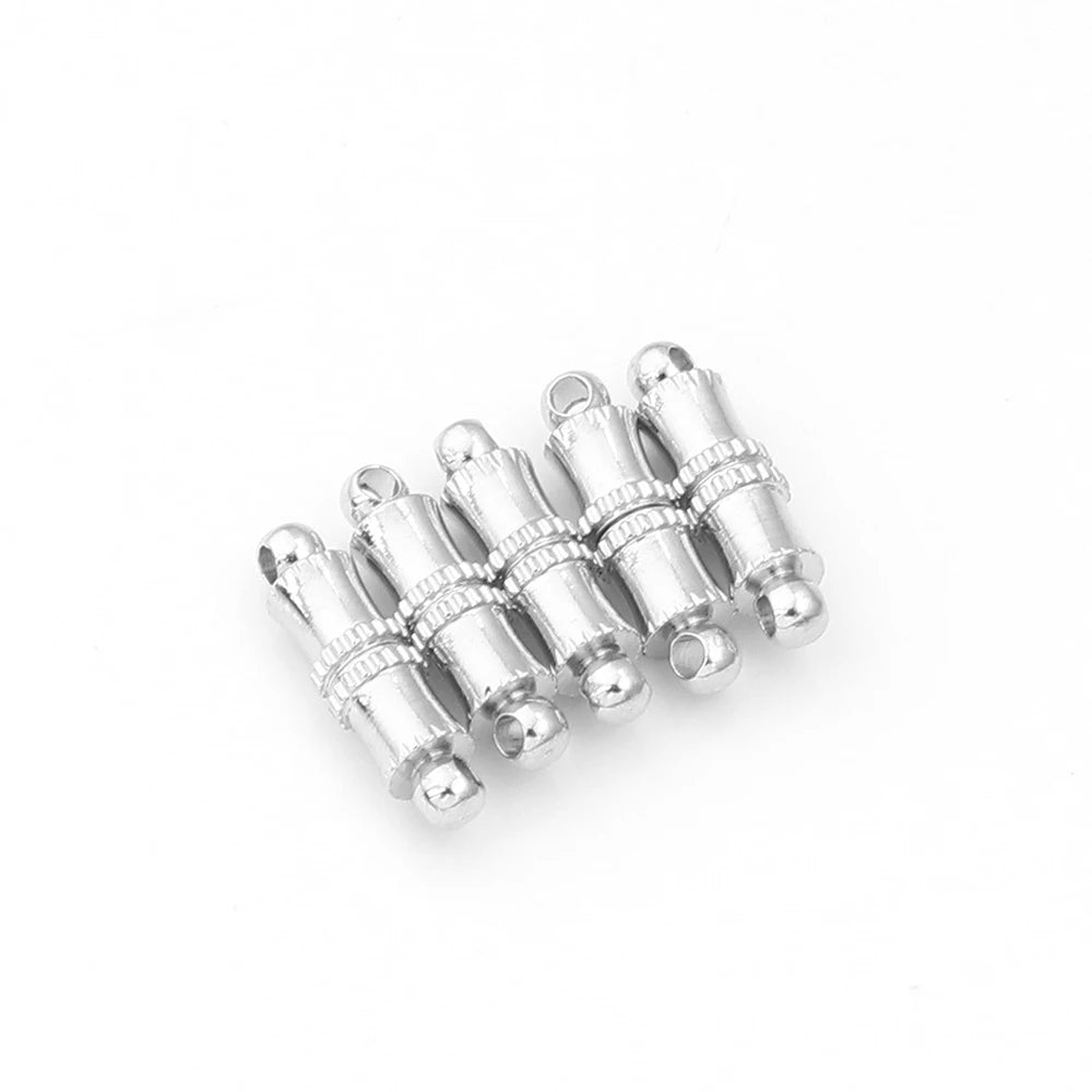 5pcs/lot Strong Magnetic Clasps Copper Plated Magnet End Clasp Connectors For Jewelry Making DIY Leather Cord Bracelets Necklace