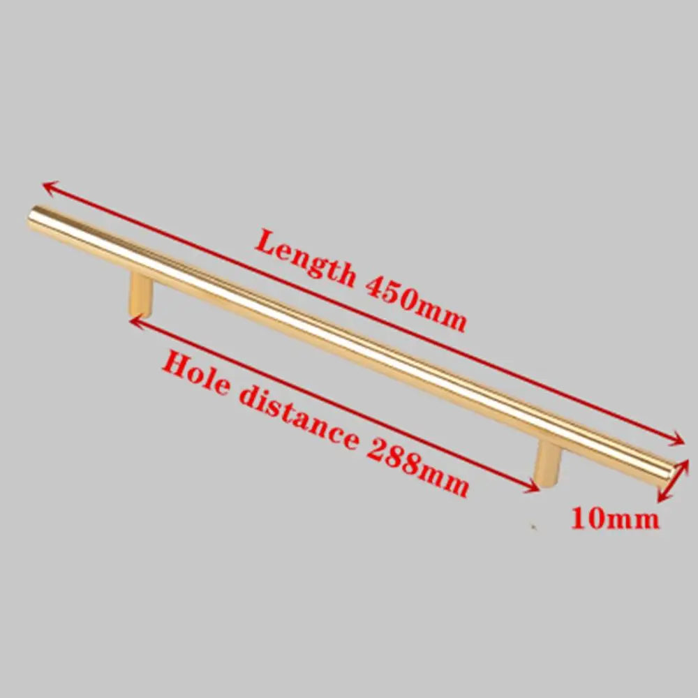 Modern Gold Brushed Straight Cupboard Handles Knobs Stainless Steel Brushed Black Gold Kitchen Door Handles Cabinet Pull