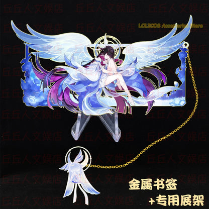 The Doctor Columbina Genshin Impact Cosplay Anime Metal Bookmarks Souvenir Hollow Out Pendant Decor Collection Halloween Gift