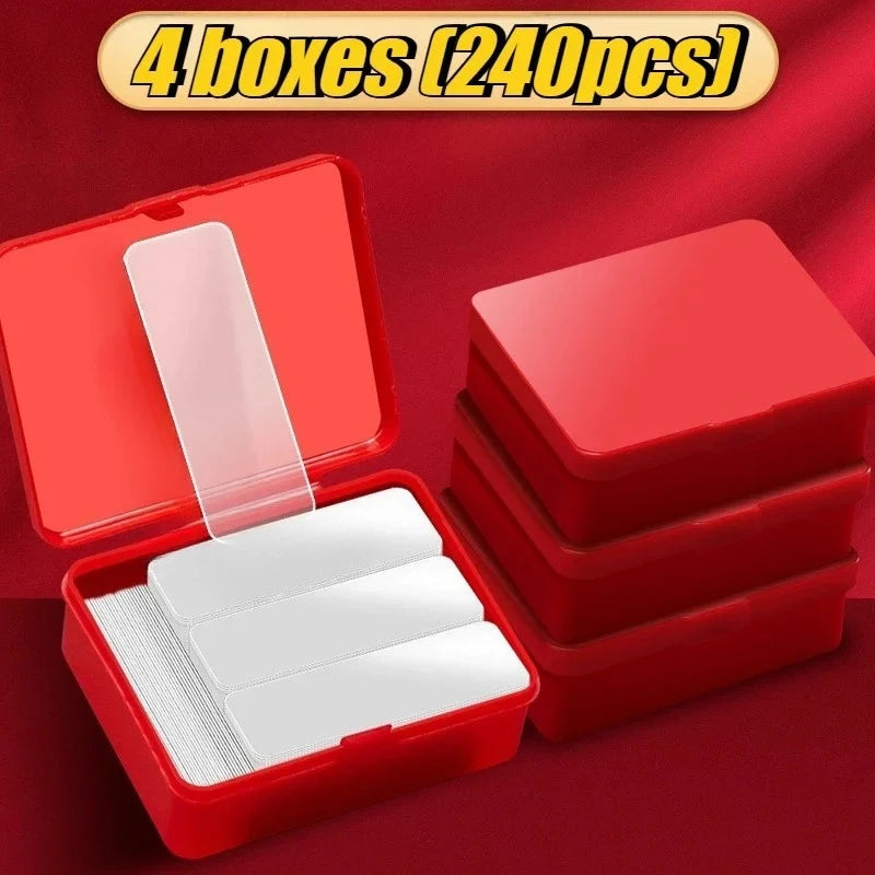 60-600PCS Double Sided Adhesive Tape No Trace Reusable Square Adhesive Mount Heavy Removable Transparent Wall Mount Sticker
