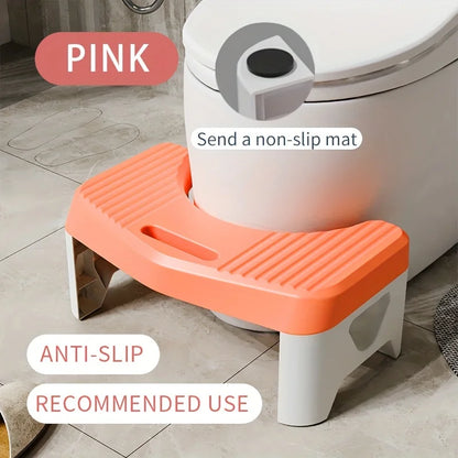 Comfort Toilet Stool for Adult Kids Pregnant Women, Squatting Aid Footstool.