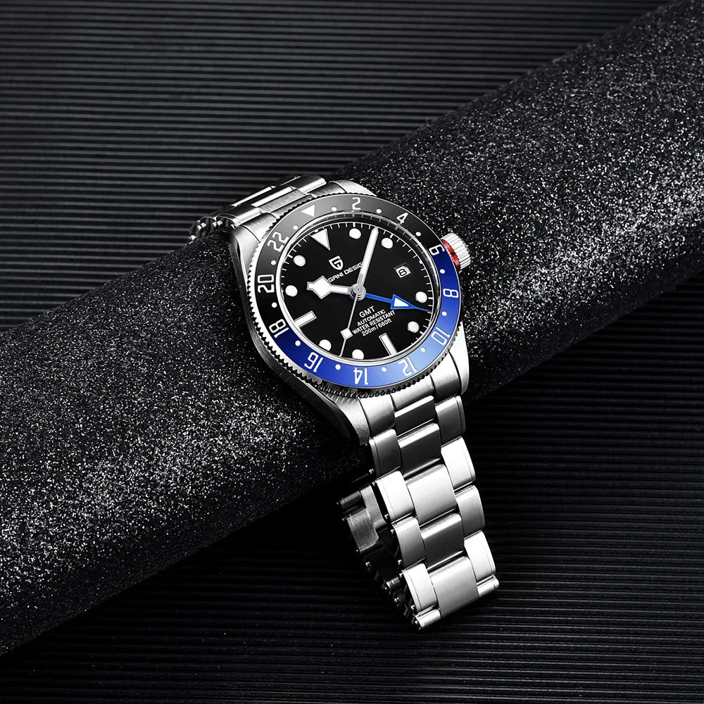 Pagani design BB40 men's mechanical watch GMT men's automatic watch gift box top brand Sapphire luminous 20BAR clock reloj 2026