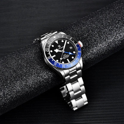 Pagani design BB40 men's mechanical watch GMT men's automatic watch gift box top brand Sapphire luminous 20BAR clock reloj 2026