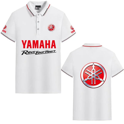 motorcycle Racing collared Yamaha POLO shirt cycling suit for men and women summer top short-sleeved T-shirt motogp fan clothing
