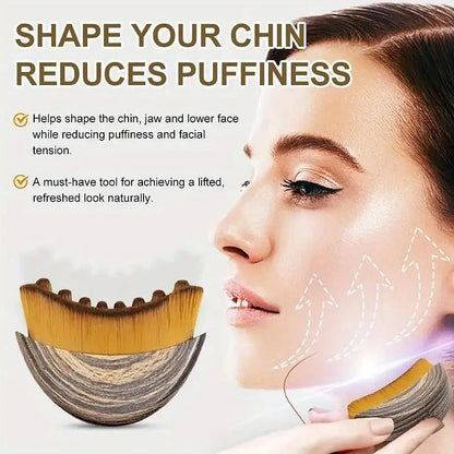 Precise Fit Ergonomic Lymphatic Contour Face Brush Face Lymph Drainage Massager V Line Sculpt Skin Tightening Beauty Tool