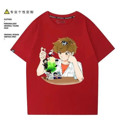 Go for It, Nakamura! Nakamura Okuto Hirose Aiki T-Shirt Cartoon Printed Top Summer Anime Cosplay Outfit Gift Men Women Halloween