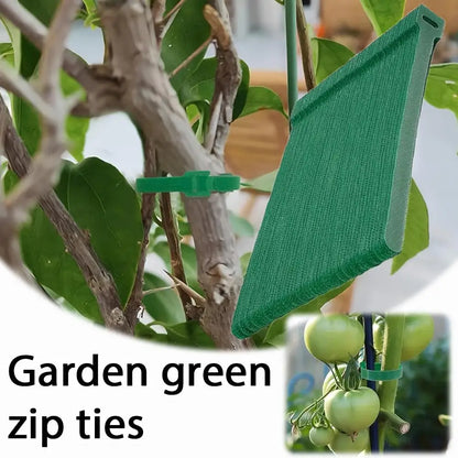 100pcs Reusable Adjustable Non-Slip Nylon Plant Ties with Hook and Loop Fasteners, Ideal for Gardening Applications