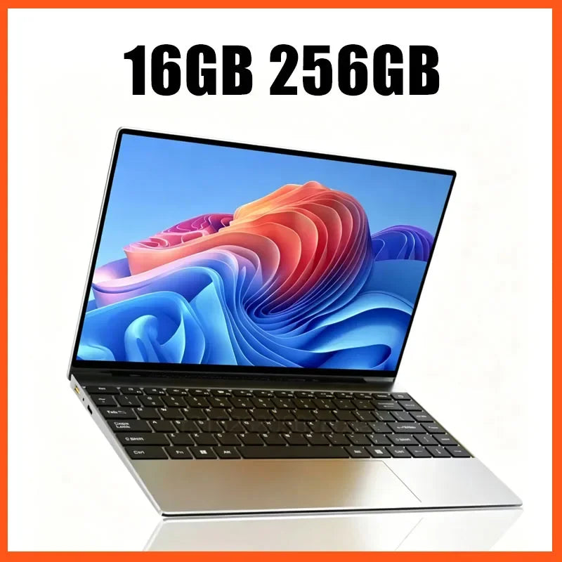 2026 New 14.1 Inch Ultra Thin Laptop Intel N95 Win11 DDR4 16/32GB RAM 2TB SSD Portable Business Student Notebook