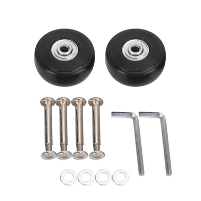 ABQR 2 Sets of Luggage Suitcase Replacement Wheels Axles Deluxe Repair Tool 50*20*6.1 mm