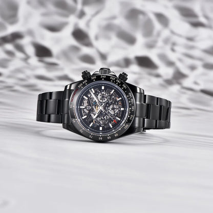 PAGANI DESIGN Mechanical Automatic Watch Luminous StainlessSteel Multi functional Date Display Sport Men's Diving Watch+Gift Box