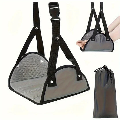 Adjustable Foot Hammocks for Travel, Car, Airplane Rest, Office Hanging, Simple Leg Support Foot Pads, Hammocks
