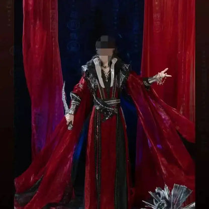 Chinese TV Series TGCF Tian Guan Ci Fu Xie Lian Hua Cheng Cosplay Costume Hua Cheng Cosplay Dress Hanfu Full Set